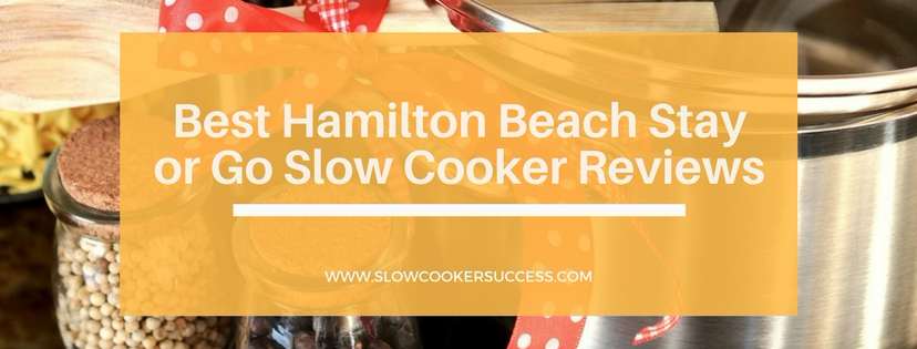 Hamilton Beach 33163 White Stay or Go 6 Quart Slow Cooker