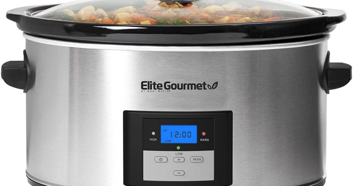 Sam's Club - 5-qt. Crock-Pot Slow Cooker - Programmable digital timer has a  cooking time range from 30 minutes to 20 hours. Automatically shifts to  warm when finished. Lid and removable stoneware