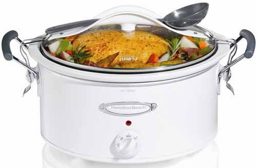 Hamilton Beach® Stay or Go® 6 Quart Slow Cooker Serves 7 Plus Silver &  Reviews