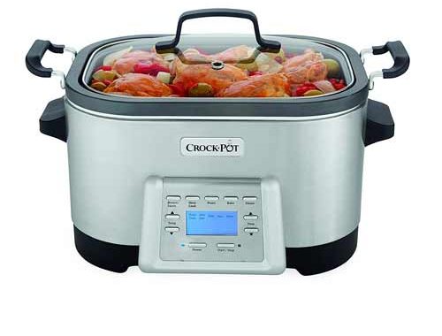 Best Buy: Crock-Pot Trio Cook & Serve 2-1/2 Qt. Slow Cooker  Black/Stainless-Steel SCRBC750-BS